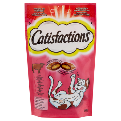 Catisfactions Snack Cat Manzo 60 gr