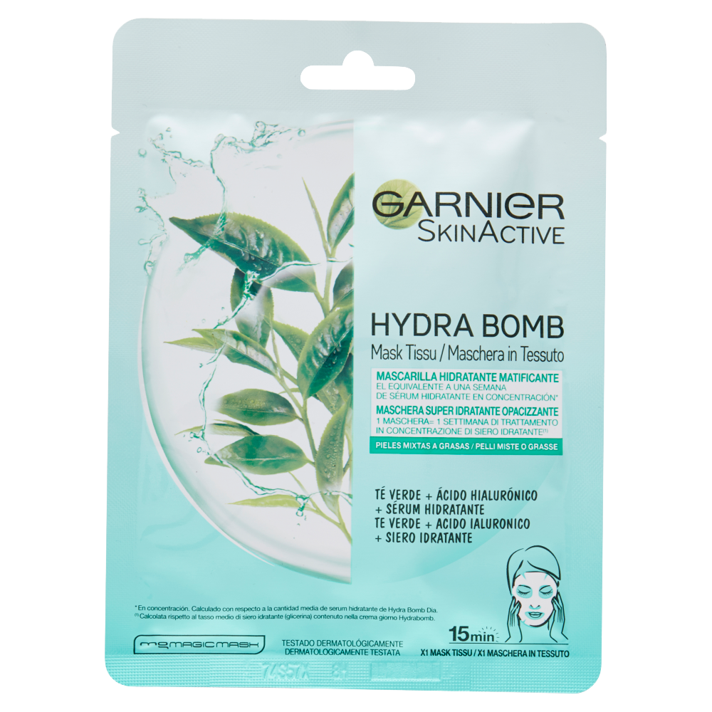 Garnier SkinActive Hydra Bomb Maschera Super Idratante Opacizzante 32 g - -