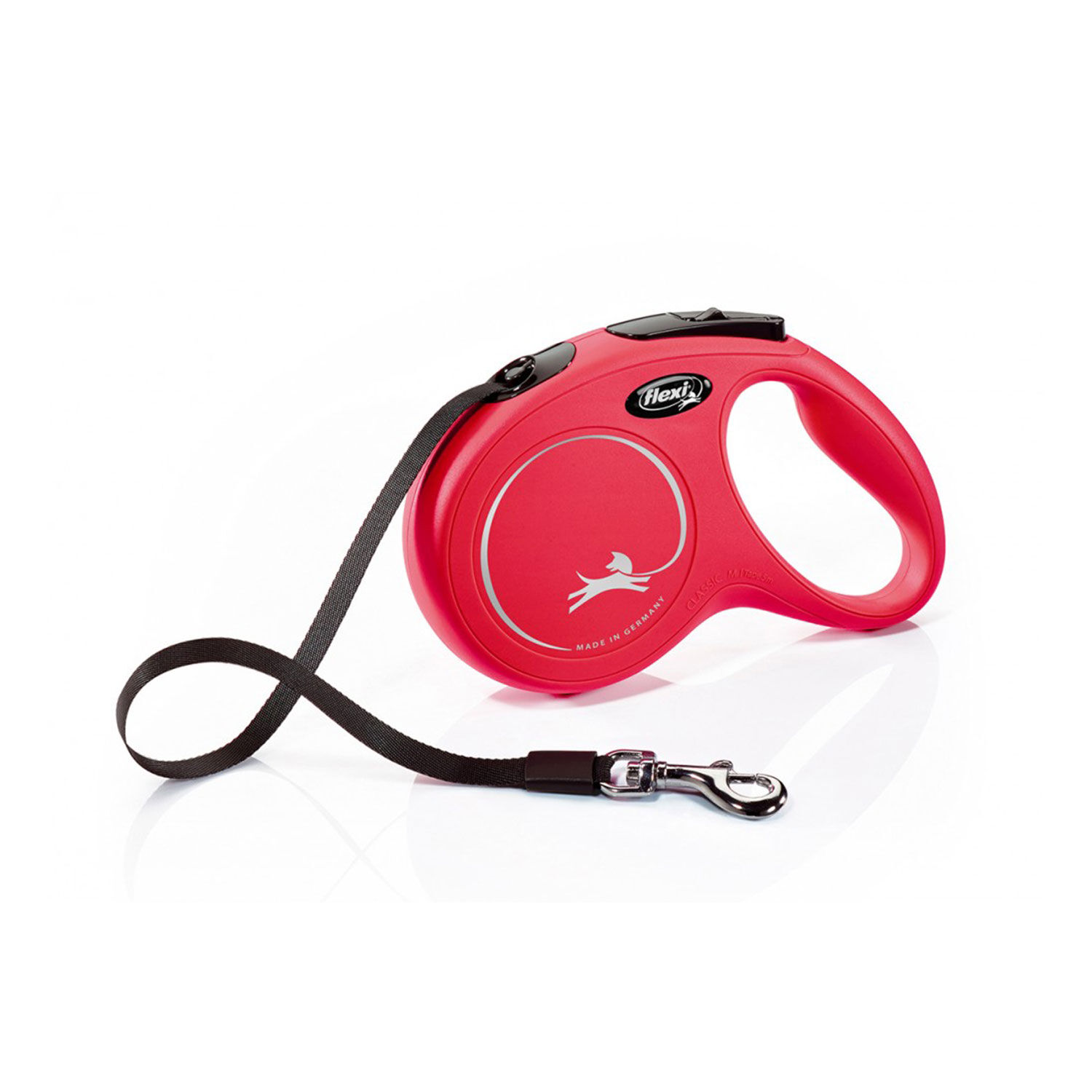 Flexi Guinzaglio New Classic in fettuccia M Rosso - -