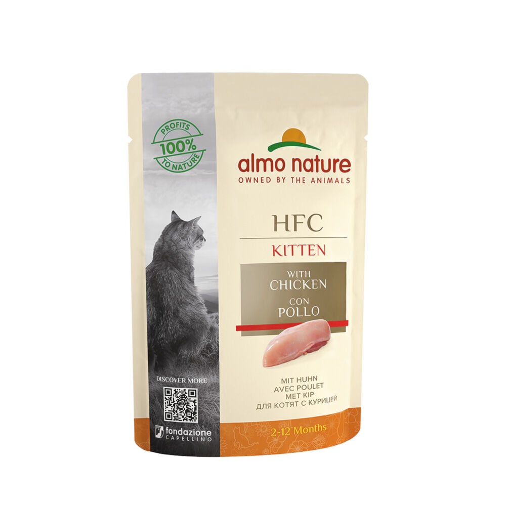 Almo Nature HFC Kitten con Pollo 55 g - - - Immagine 1