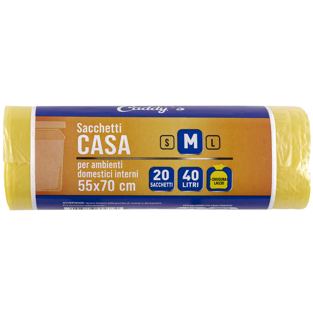 Caddy's Sacchetti M Giallo 55x70 20 Pezzi, , large