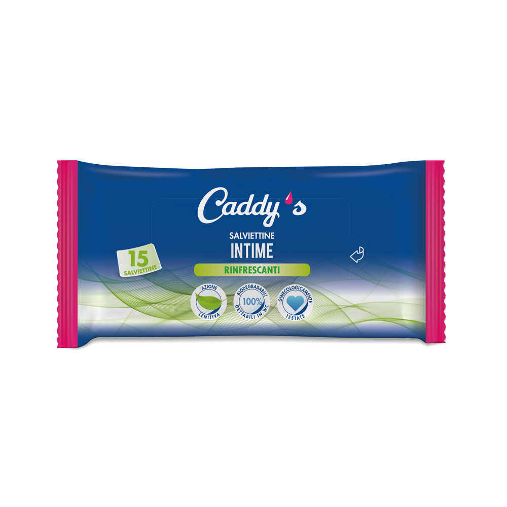 Caddy's Salviette Intime Rinfrescanti 15 Pezzi - -