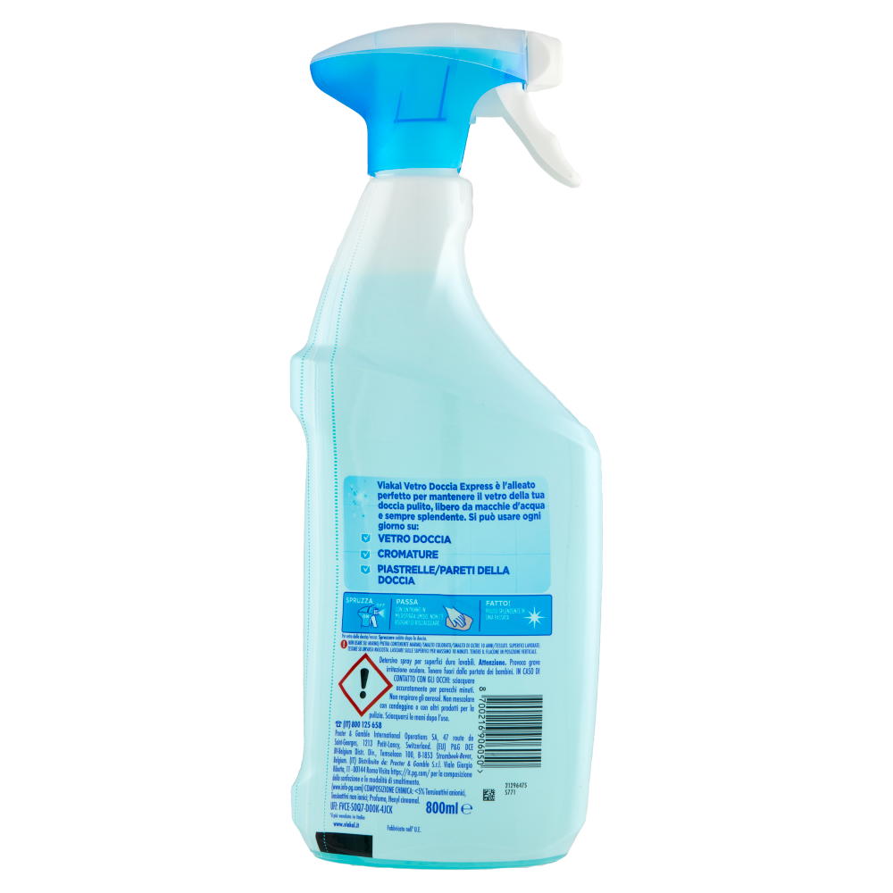 Viakal Vetro Doccia Express Fiore Bianco di Primavera 800 ml, , large