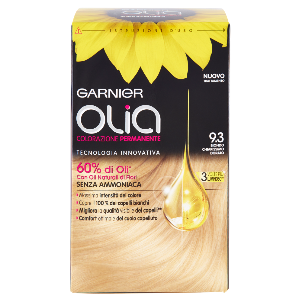 Garnier Olia Colorazione Permanente Biondo Chiarissimo Dorato 9.3 - -
