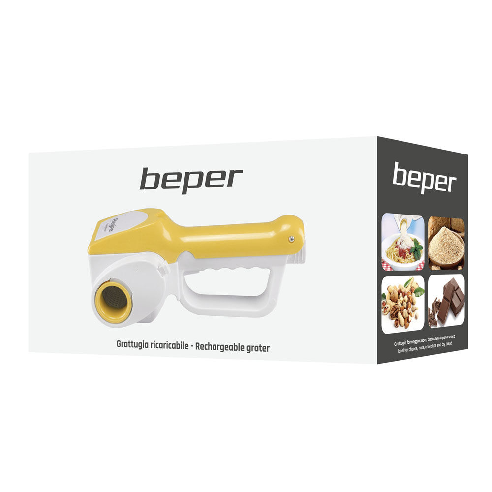 BEPER 90.071 Grattugia Elettrica per Formaggio con Rulli in Acciaio