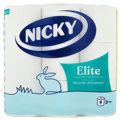 Nicky Elite Carta Igienica 9 Rotoli