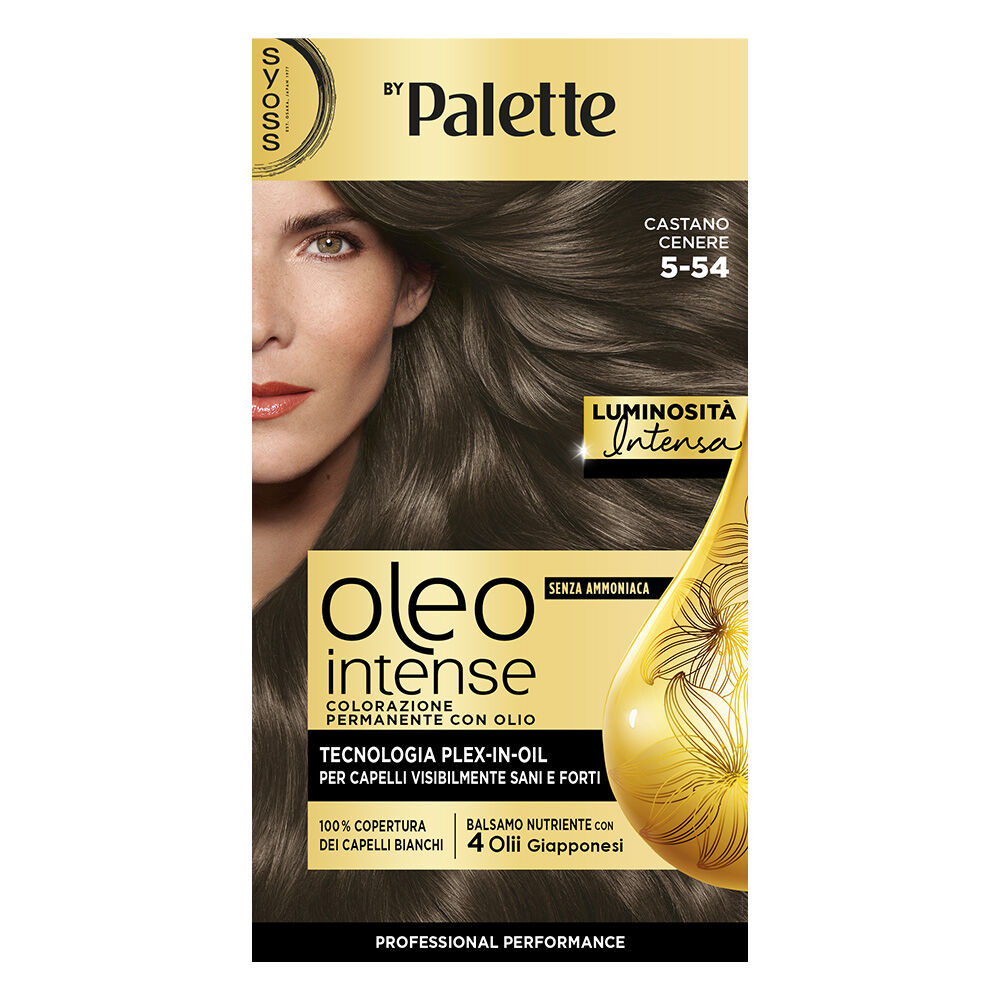 Palette Oleo Intense Colorazione Permanente Castano Cenere N.5.54 - -
