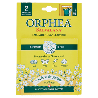 Orphea Salvalana Emanatori Grandi Armadi al Profumo di Fiori 2 Pezzi