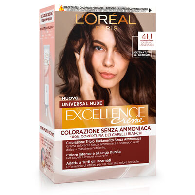 L'Or&eacute;al Paris Colorazione Permanente senza Ammoniaca Castano N.4U