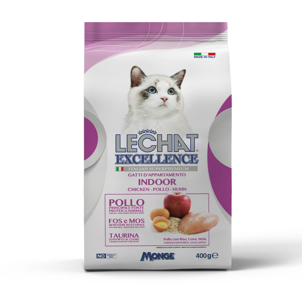 LeChat Excellence Indoor Pollo 400 g, , large