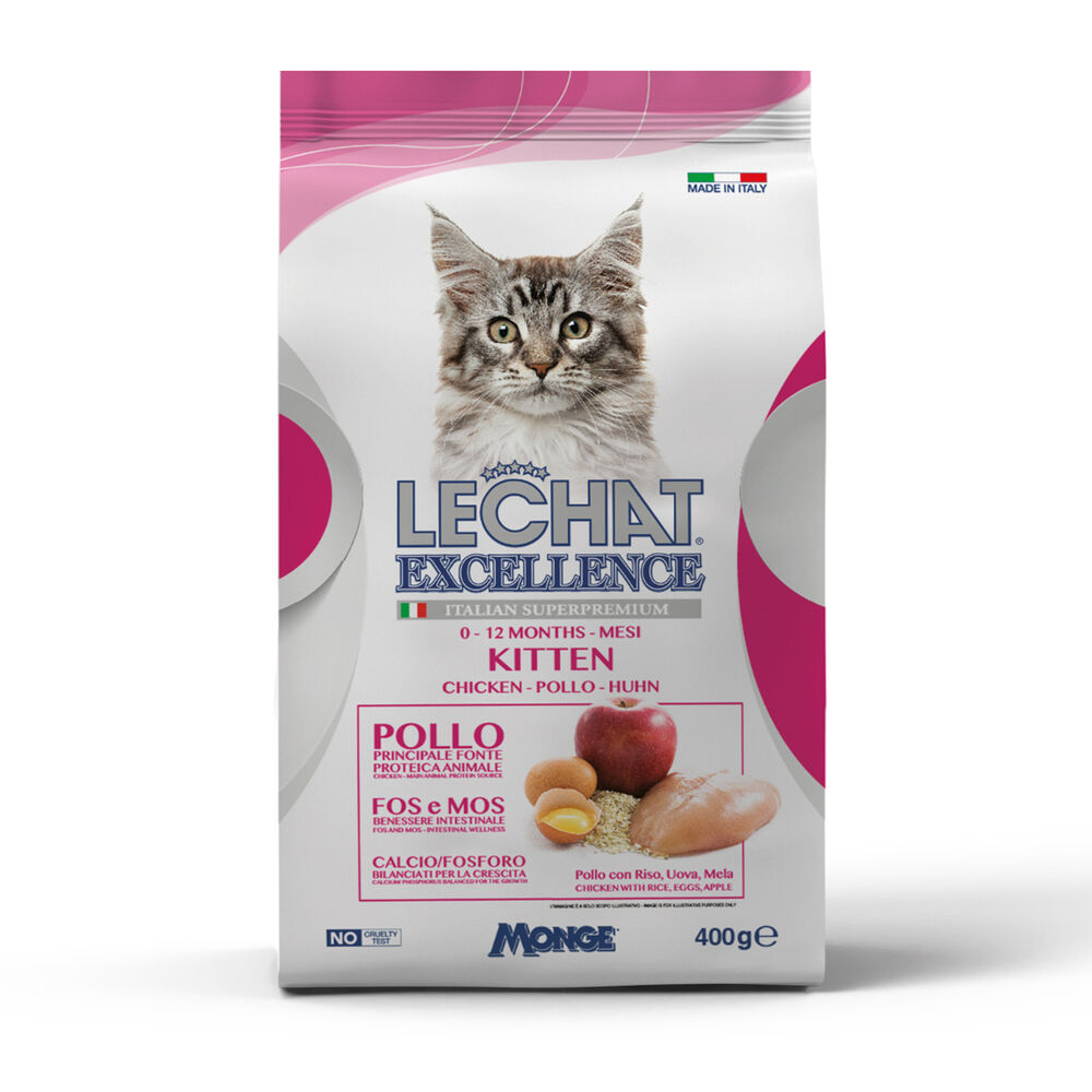 LeChat Excellence Kitten Pollo 400 g,  LeChat Excellence Kitten Pollo 400 g, , large