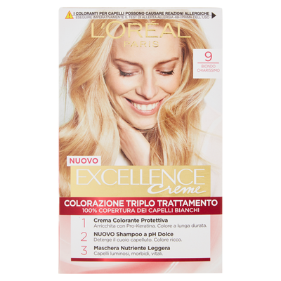 Excellence Crema Colorante Biondo Chiarissimo N.9