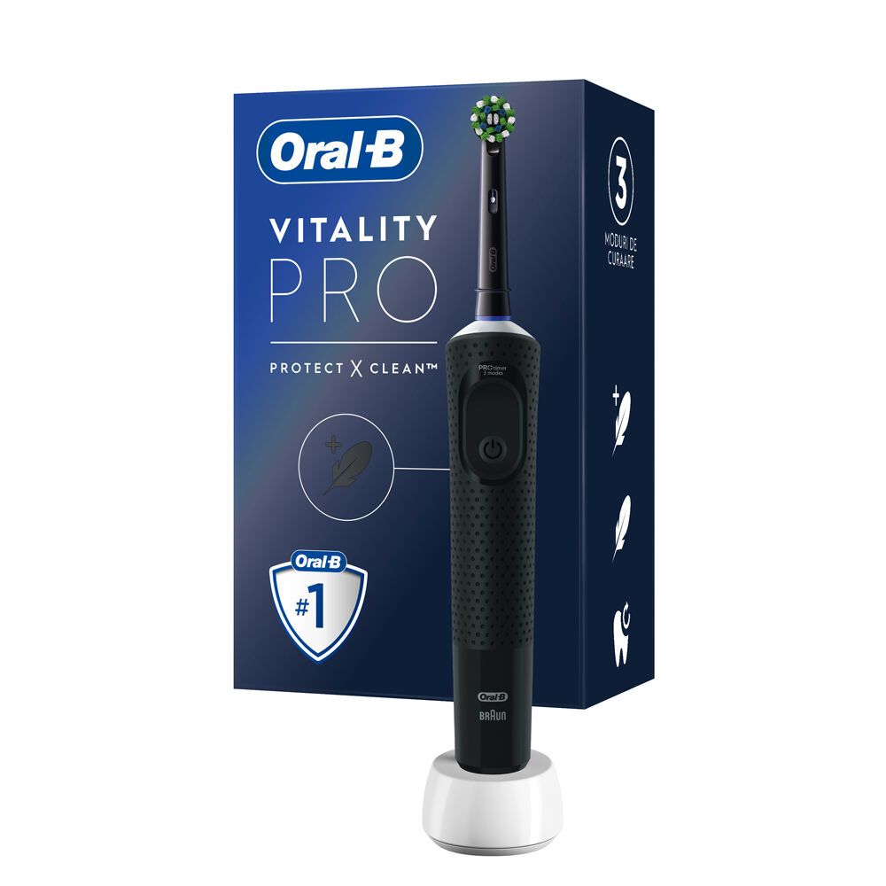 Oral-B Spazzolino Elettrico Ricaricabile Vitality Pro Nero, , large