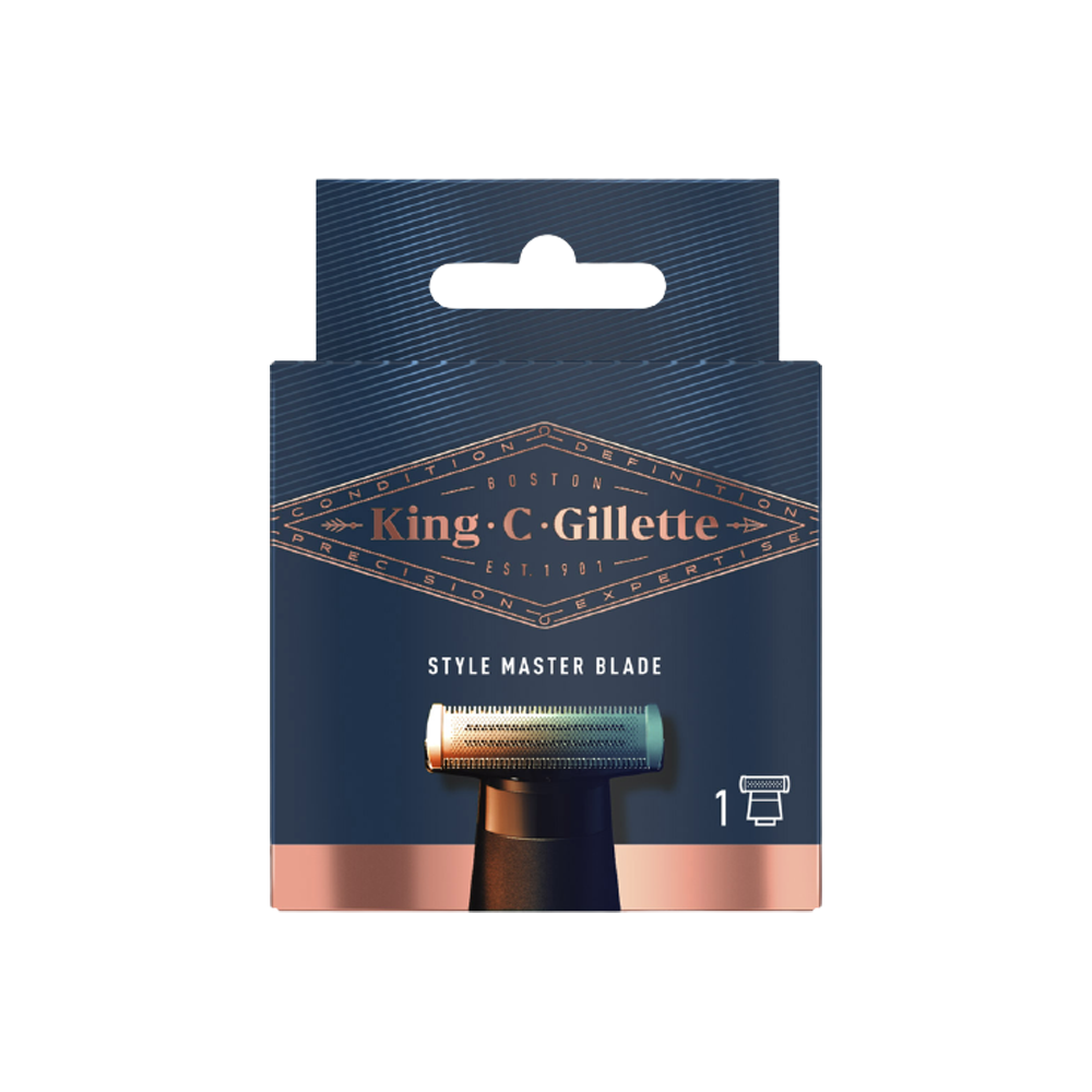 Gillette King C. Lamette di Ricambio per Rasoio Elettrico Regolabarba Style Master, , large