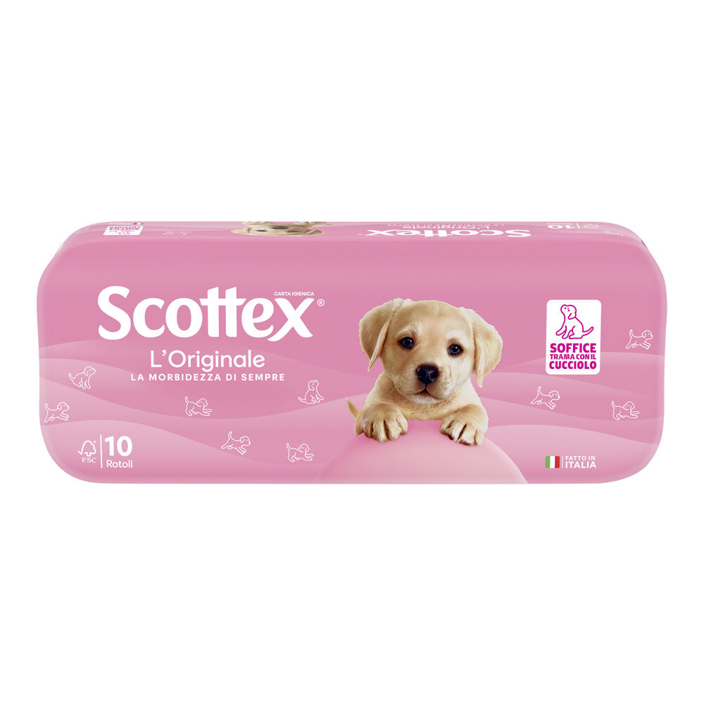 Scottex L'Originale Carta Igienica Confezione da 10 Rotoli, , large