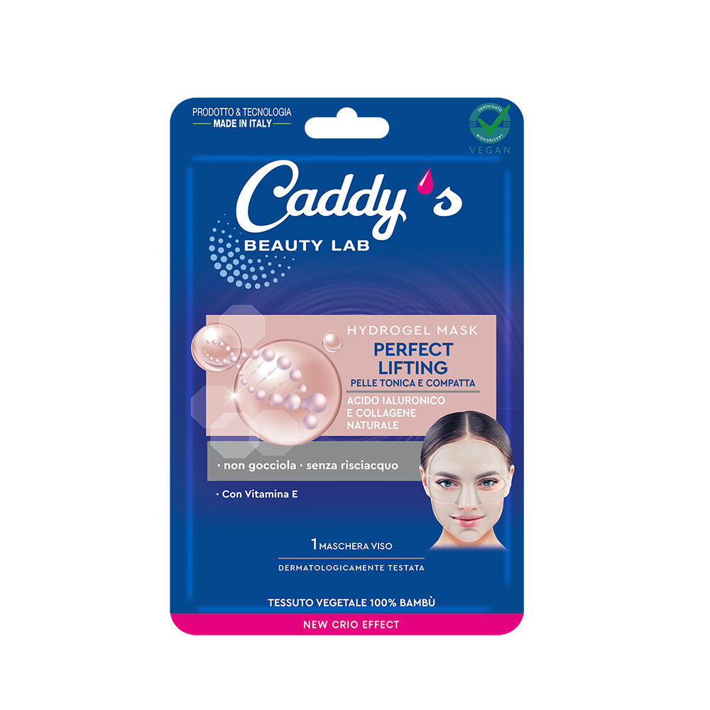 Caddy's Maschera Viso Hydrogel Tonificante Acido Ialuronico e Collagene 1 Pezzo - -