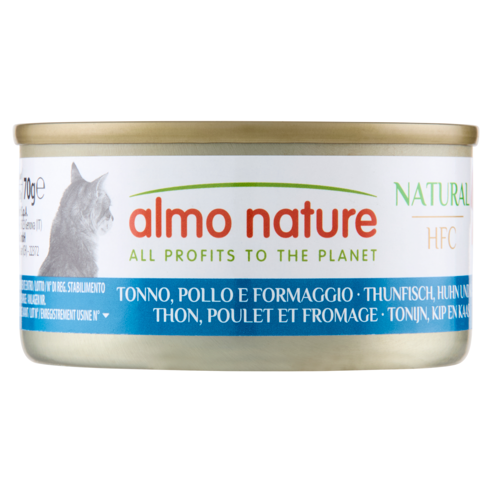 Almo Nature HFC Natural Tonno, Pollo e Formaggio 70 g - -