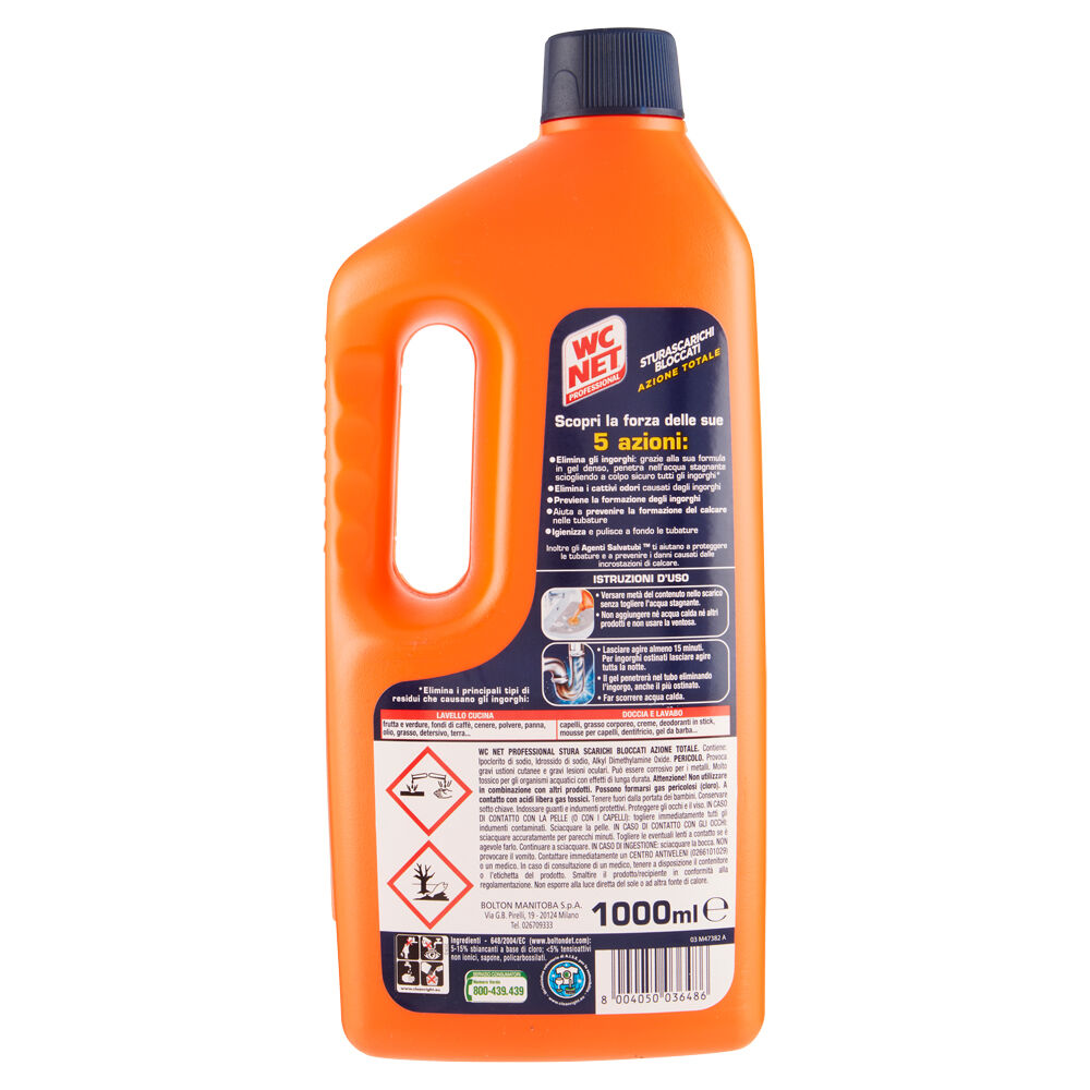 Wc Net Professional Sturascarichi Bloccati 1000 ml, , large