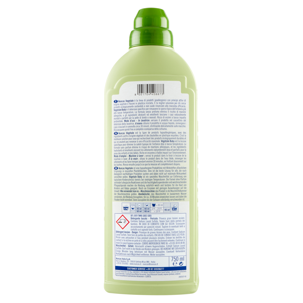 Nuncas Vegetale Baby Lavatrice e a Mano 750 ml, , large