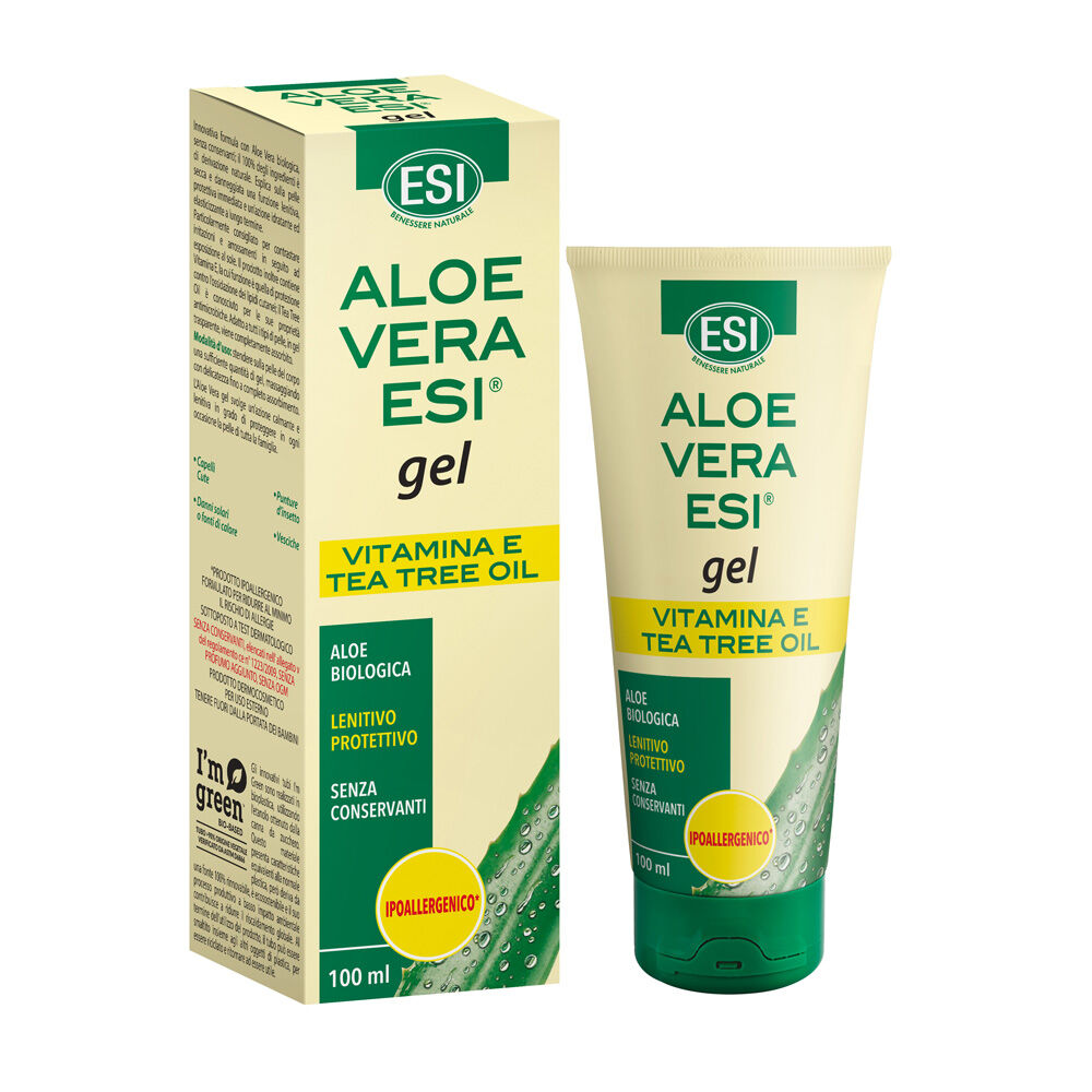 Aloe Vera Esi Gel Con Vitamina E + Tea Tree Oil 200 ml, , large