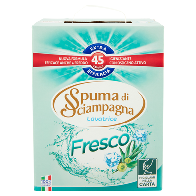 Spuma di Sciampagna Detersivo in Polvere Fresco 45 Misurini