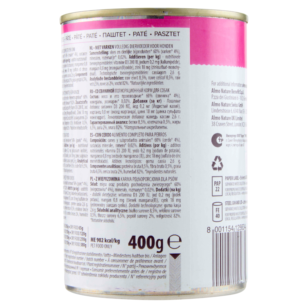 Almo Nature Daily Adult Dog con Maiale 400 g, , large