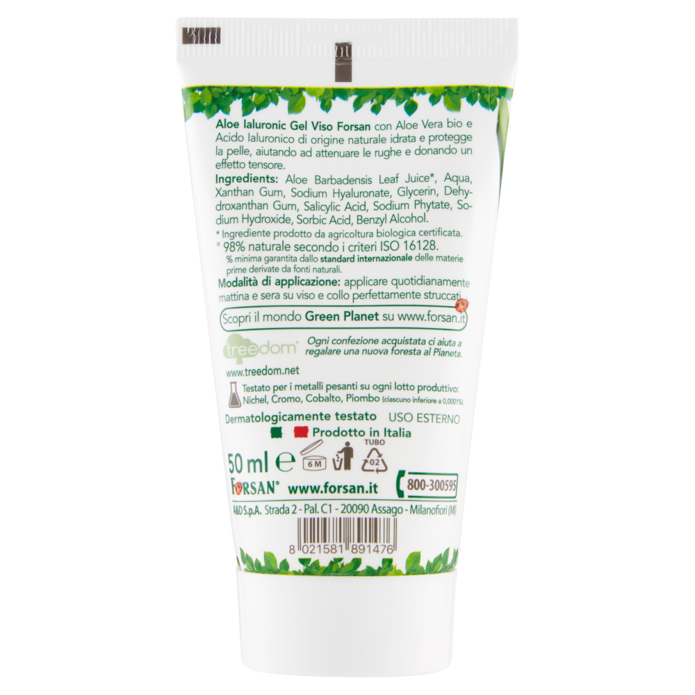 Forsan Aloe Ialuronic Gel Viso Lifting 50 ml, , large