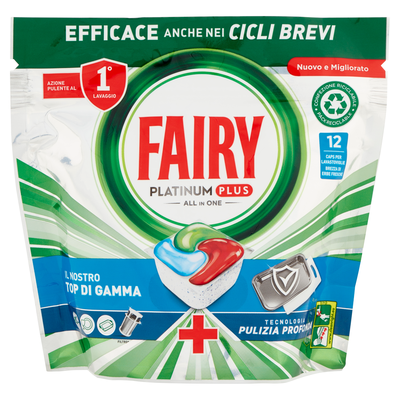 Fairy Platinum Plus 12 Capsule Lavastoviglie	
