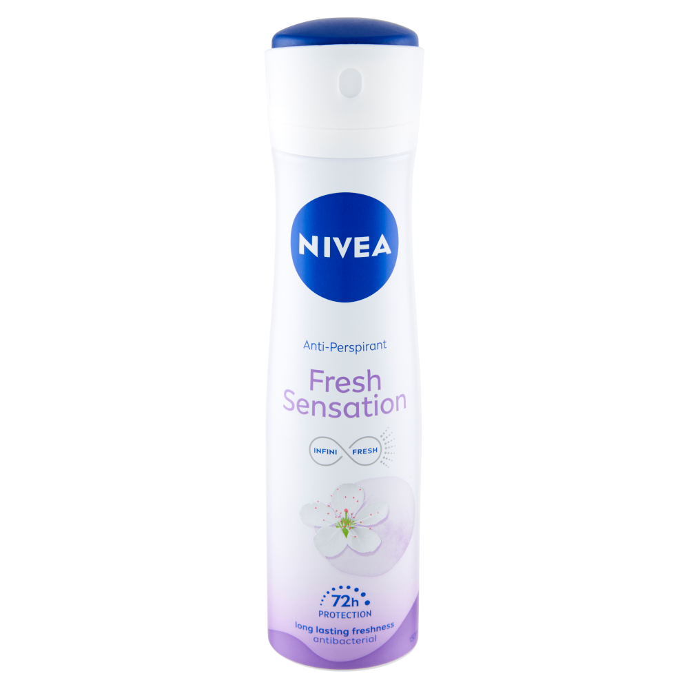 12pz NIVEA deodorante Fresh Senstation Spray antibatterico zero alcol 150ml - Immagine 2