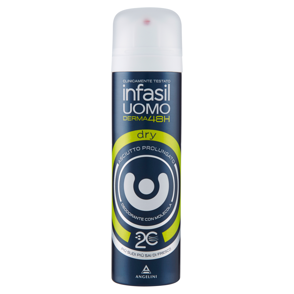 Infasil Uomo Derma48H Deodorante Spray Dry 150 ml - -
