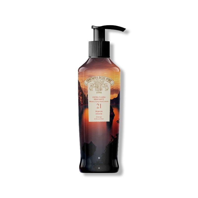 Compagnia delle Indie Crema Fluida Idratante N.21 Arancia e Cuoio 250ml - -