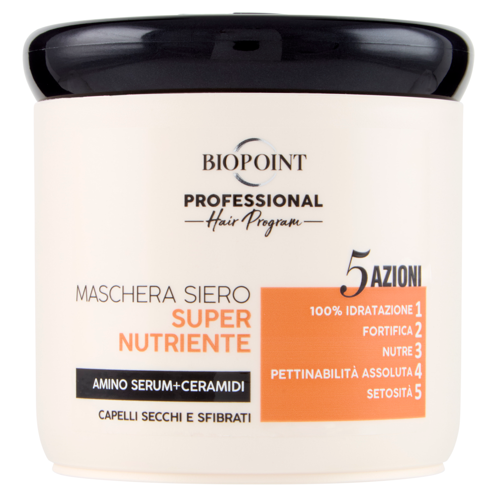 Biopoint Professional Hair Program Maschera Siero Super Nutriente 400 ml, , large