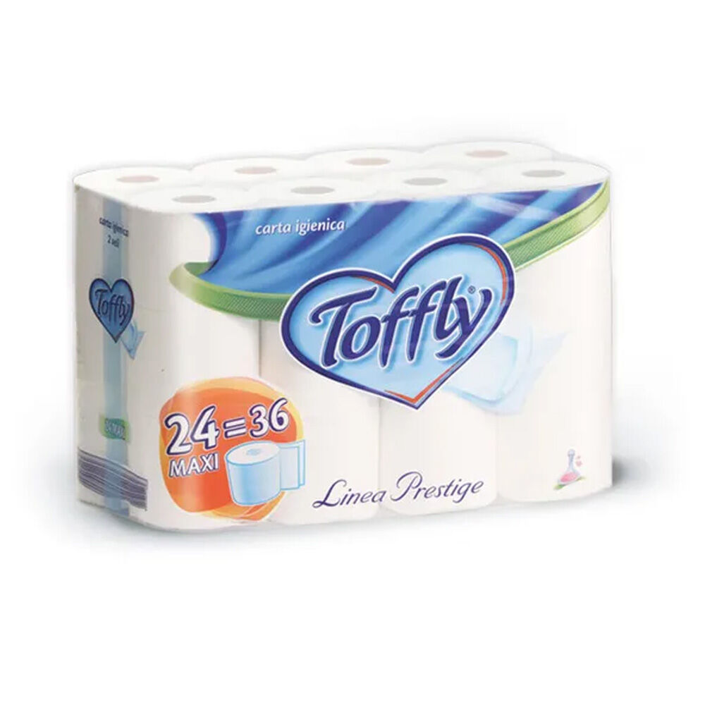 Carta Igienica Toffly Prestige 2 Veli 24 Rotoli	, , large