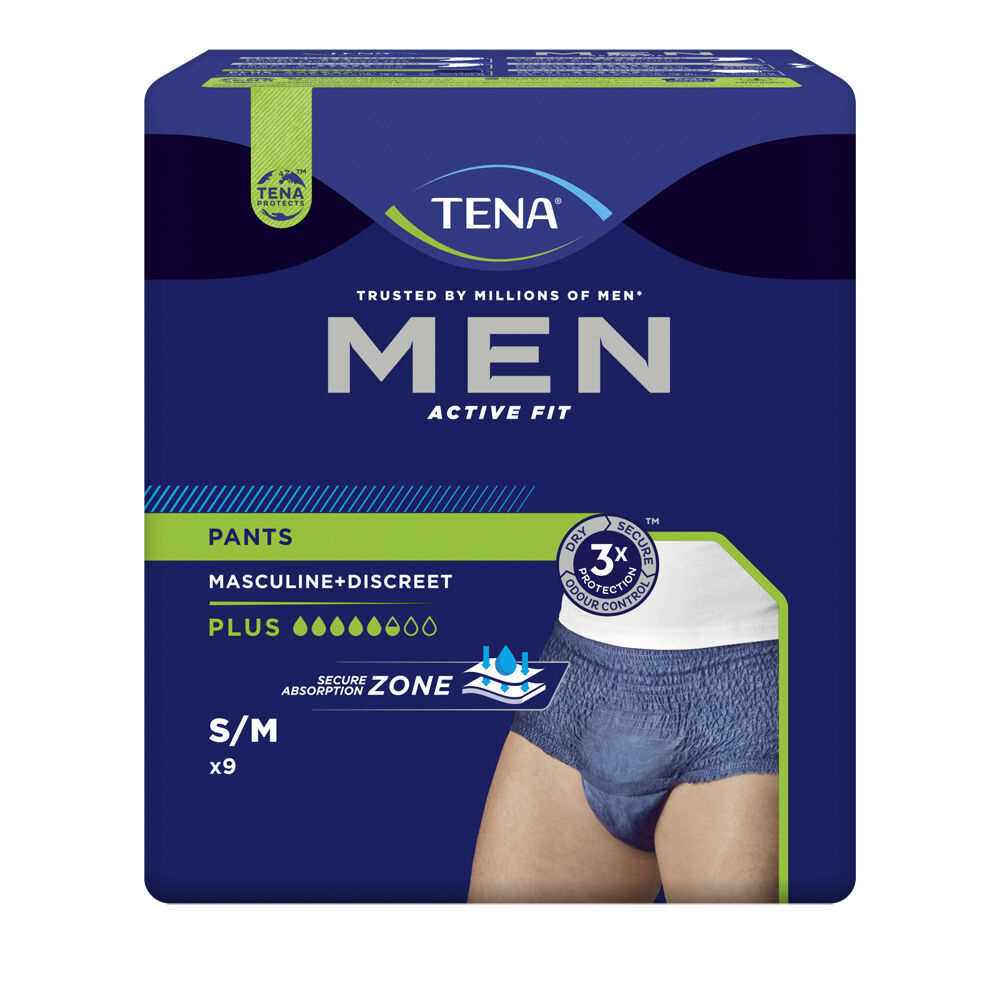 Tena Men Active Fit Pants Plus M 9 - slip assorbenti maschili - -