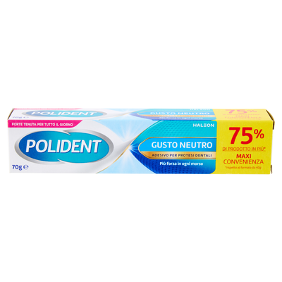 Polident Gusto Neutro Adesivo per Protesi Dentale 70 g