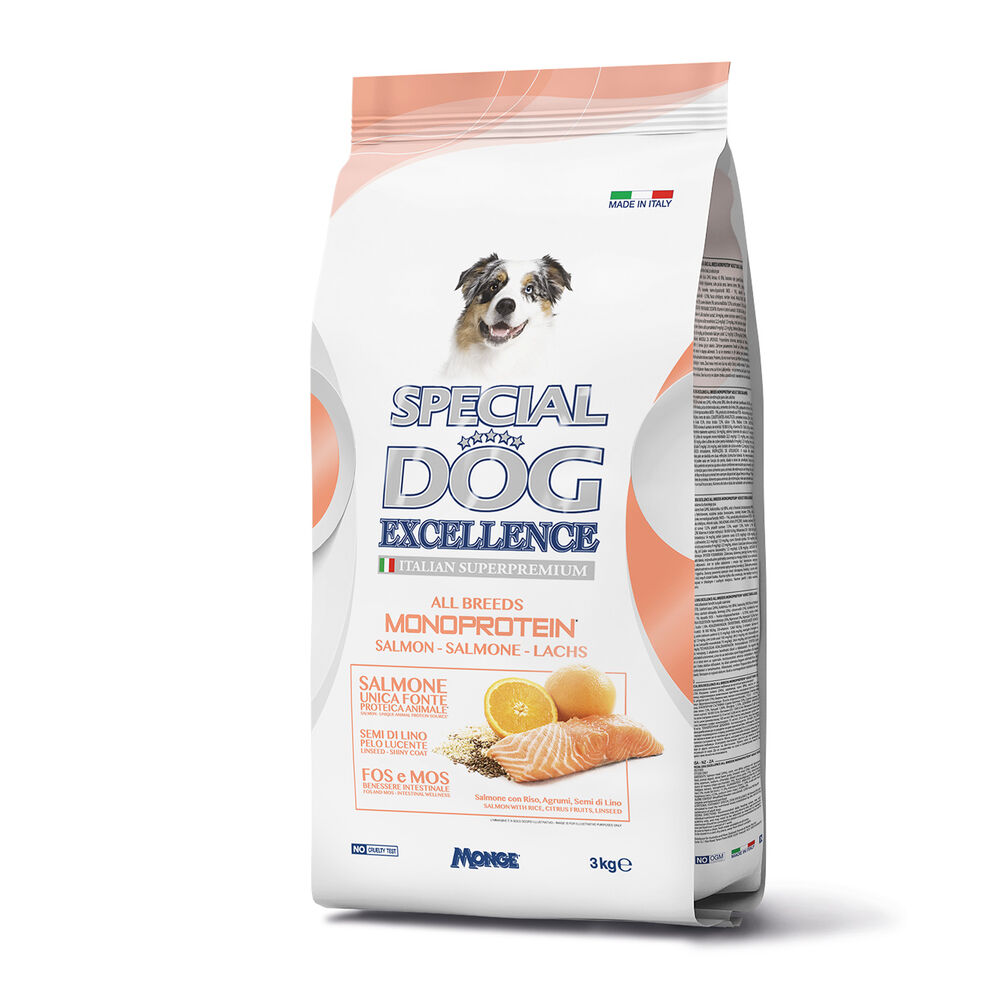 Special Dog Excellence All Breeds Monoprotein Salmone 3 kg, , large