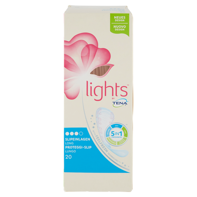 Tena Lights Sensitive Long 20 - proteggi slip,  Tena Lights Sensitive Long 20 - proteggi slip