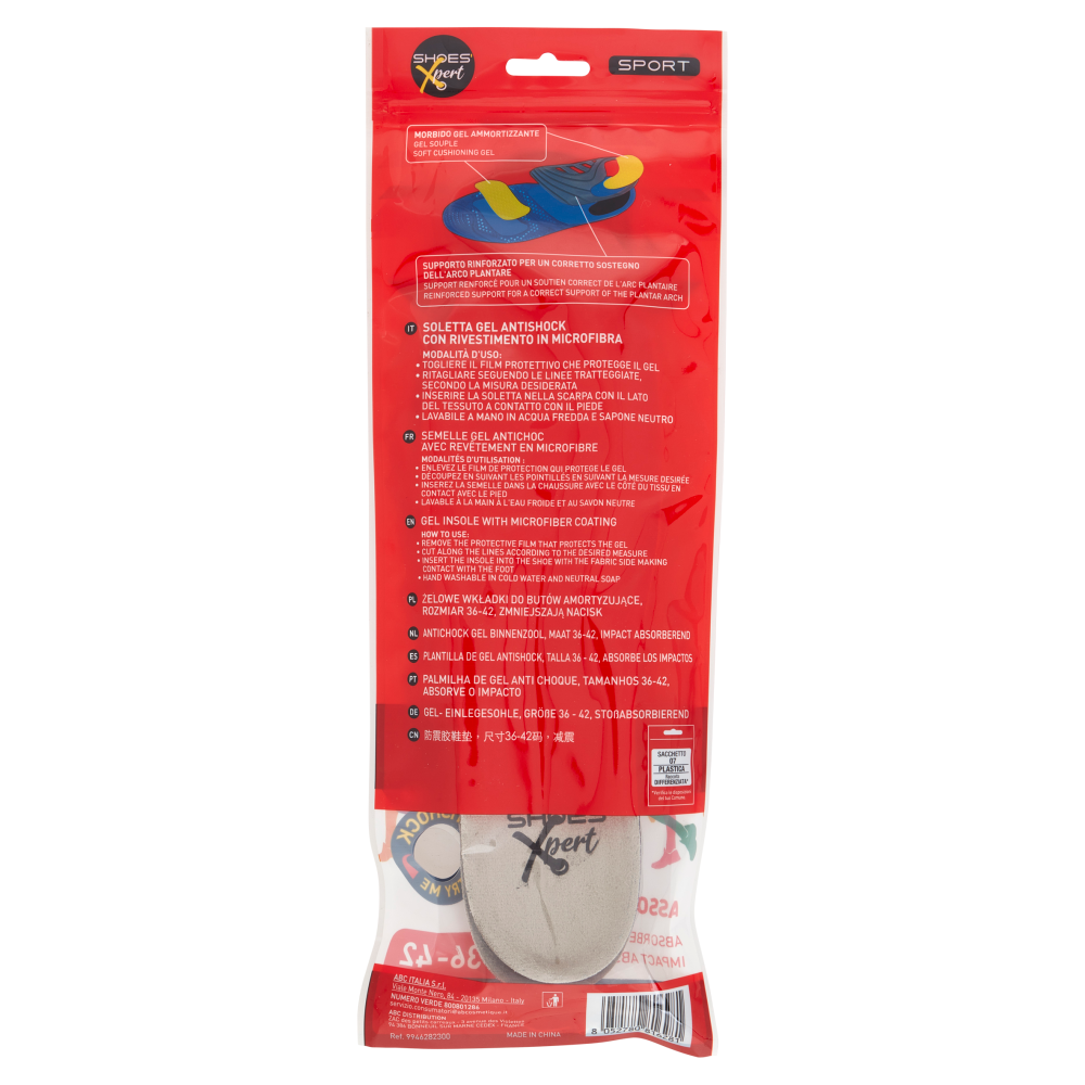 Shoes'Xpert Sport Soletta Gel Taglia 36-42, , large
