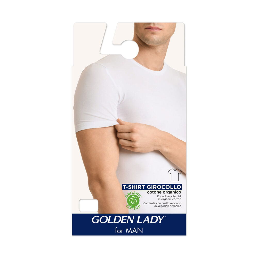 Golden Lady T-Shirt Girocollo Bianco Taglia 7-XXL - -