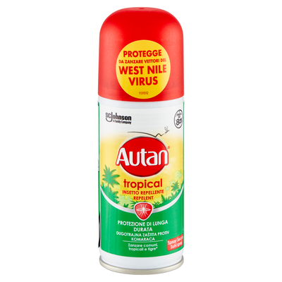Autan Tropical Insetto Repellente Spray Secco 100 ml