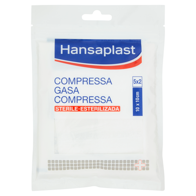 Hansaplast Compressa 10x10 cm 2 Pezzi