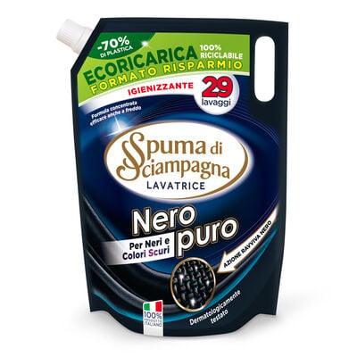 Spuma di Sciampagna Nero Puro Ecoricarica 29 Lavaggi