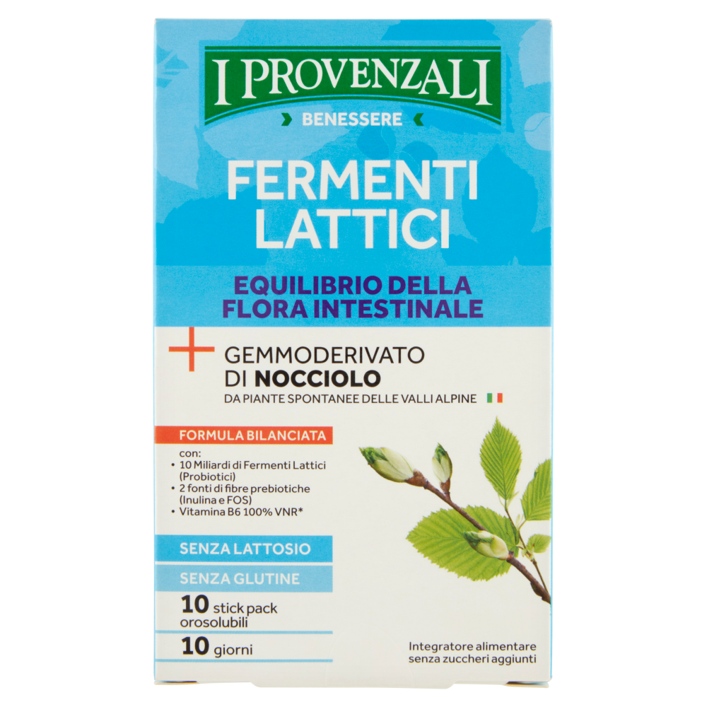 I Provenzali Benessere Fermenti Lattici Equilibrio Della Flora Intestinale 10 Stik Pack 20g, , large