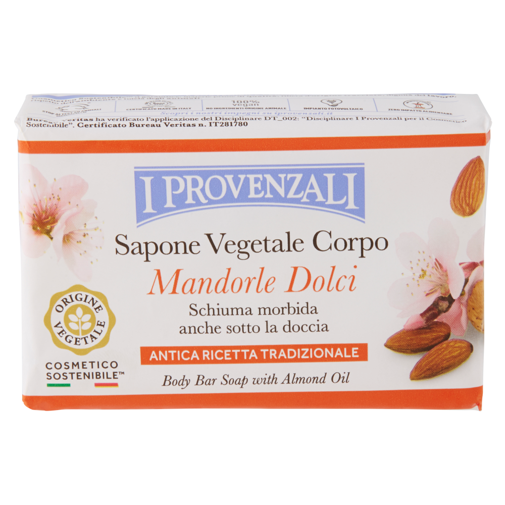I Provenzali Sapone Vegetale Corpo Mandorle Dolci Antica Ricetta Tradizionale 250 g, , large
