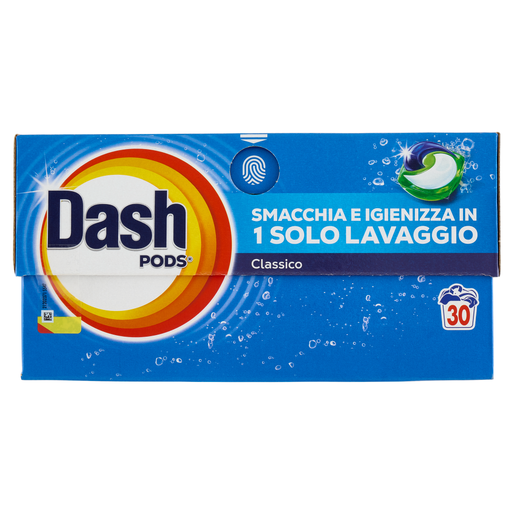 Dash Pods Detersivo Lavatrice In Capsule, Classico, 30 Lavaggi 543 g, , large