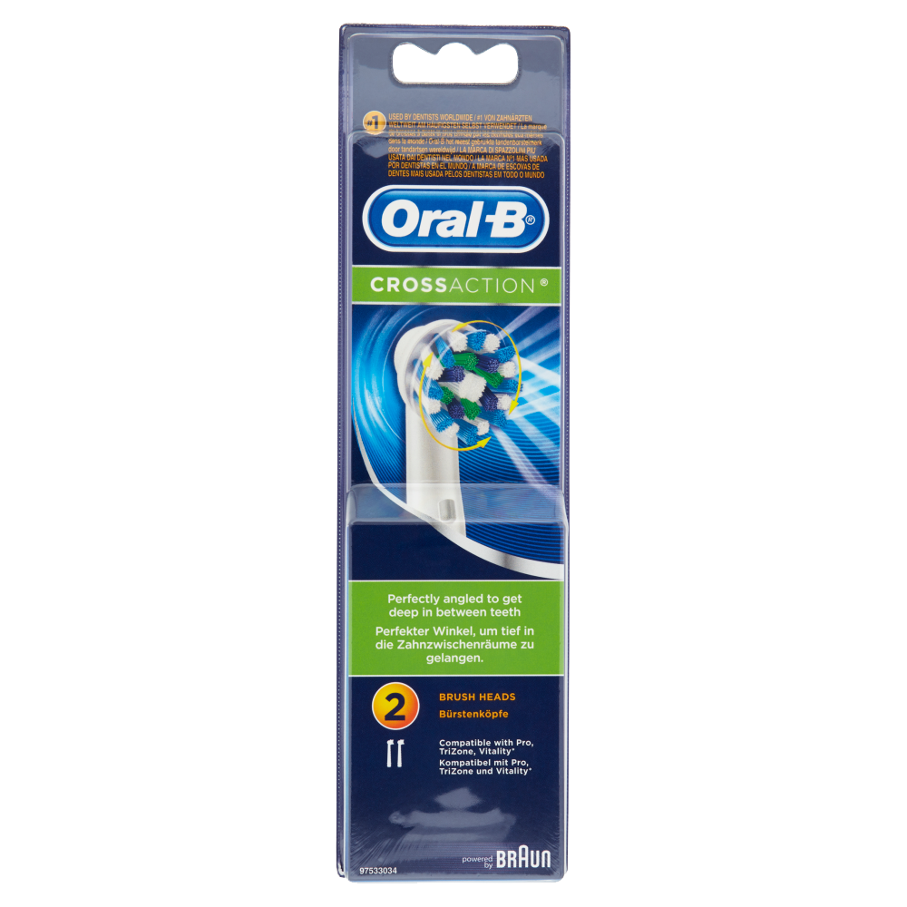 Oral-B Ricarica Elettrico Crossaction 2 Pezzi - -