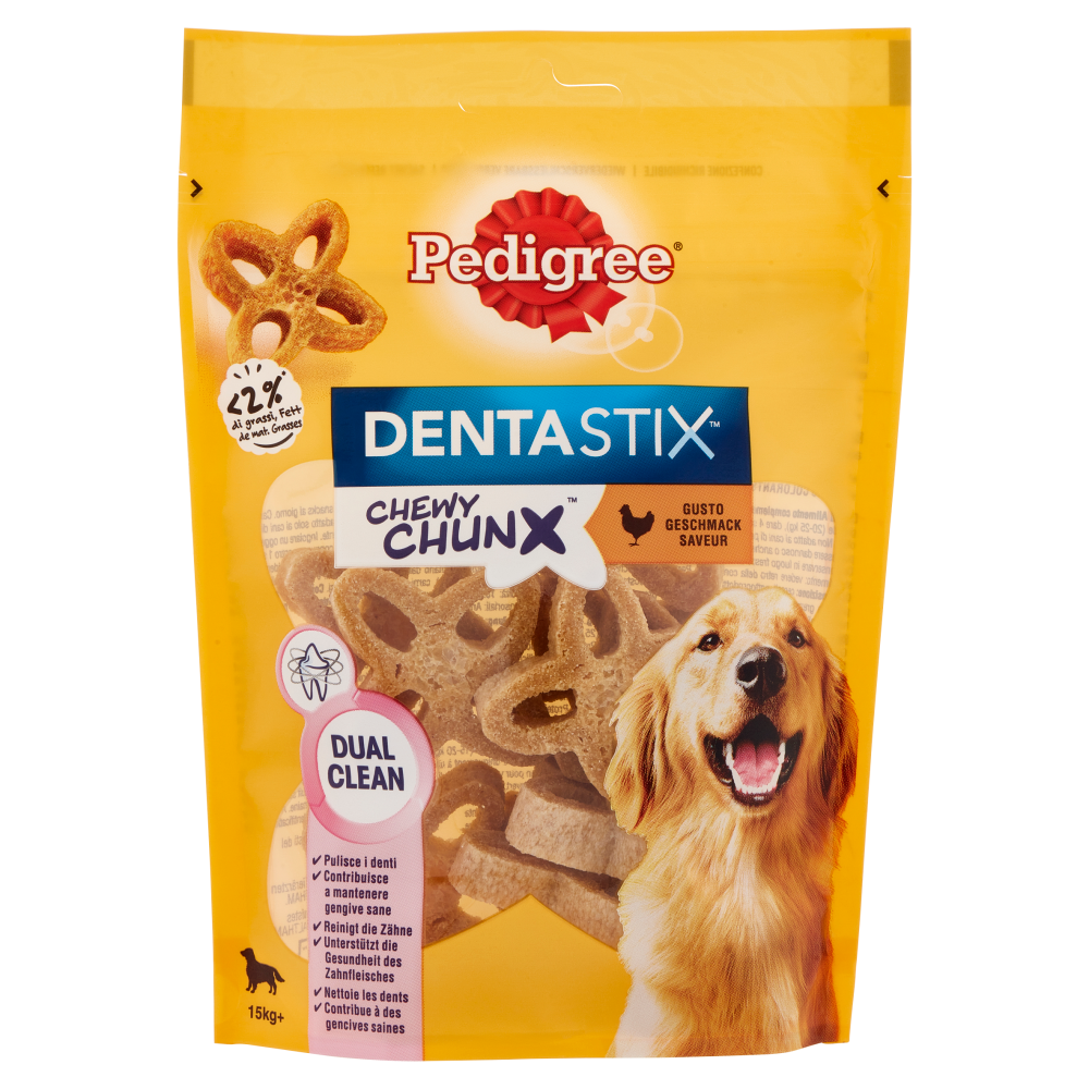 Pedigree Dentastix Chewy Chunx Gusto Pollo 15kg+ 68 g - -