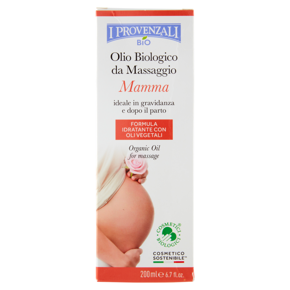 I Provenzali Bio Olio Biologico da Massaggio Mamma 200 ml, , large
