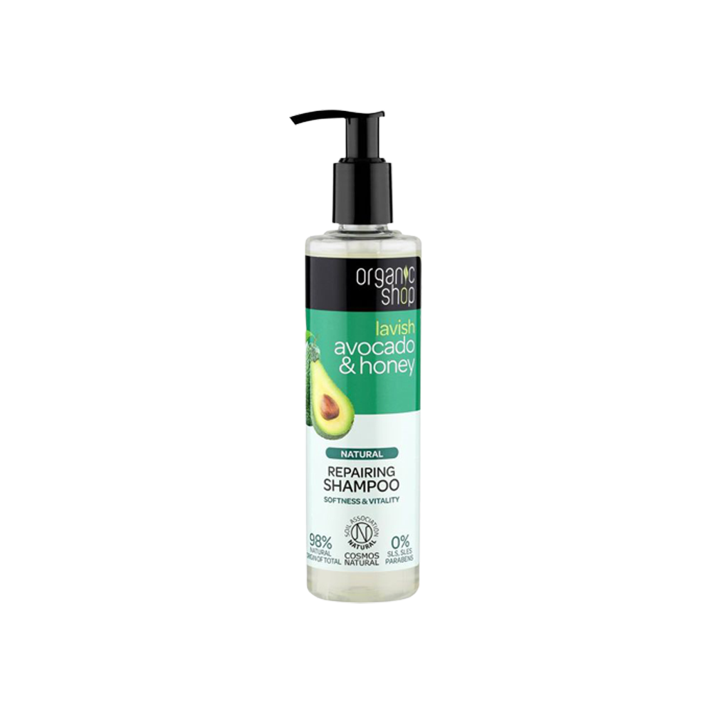Organic Shop Shampoo RIstrutturante Avocado e Miele 280 ml, , large