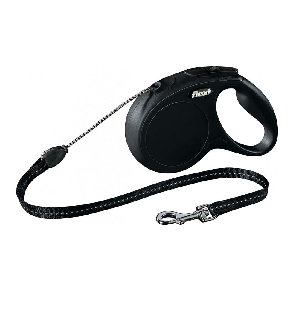 Flexi Guinzaglio New Classic Medium Nero 5 Mt - --image